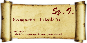 Szappanos István névjegykártya