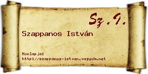 Szappanos István névjegykártya