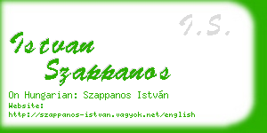 istvan szappanos business card